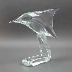 Licio Zanetti For Ultima Crystal Art Large Italian Murano Glass Bird Sculpture - Picture 1 of 11