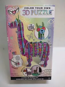 Fashion Angels Color Your Own 3D Lama Puzzle Kit Build It Color It - Bild 1 von 2