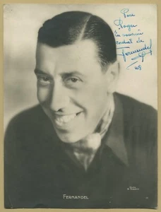 Fernandel (1903-1971) - Acteur & chanteur - Belle grande photo dédicacée - 1948 - Bild 1 von 2