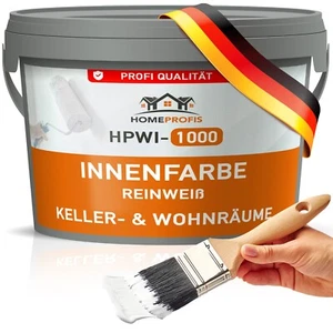 ✳️ Home Profis® Wandfarbe Weiß | Innen | Sehr gute Deckkraft | Matt & Stumpfmatt - Bild 1 von 28