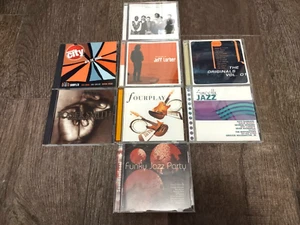 Smooth Jazz 8 CD Lot: Fourplay Lorber Spyro Grya Compilations - Picture 1 of 10