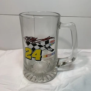 2000 Jeff Gordon #24 Large & Heavy Glass Beer Stein - Motorsports Inc. 6 1/2” - Picture 1 of 9