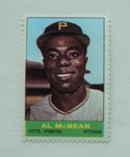 1964 Bazooka Stamp Al McBean Pirates MINT - FLASH SALE