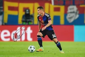 Football - Taulant Xhaka - Hand Signed 12x8 Photograph - Basel - COA - Picture 1 of 1
