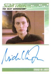 Star Trek TNG Heroes & Villains H&V - AUTOGRAPH MICHELLE FORBES as Ensign Ro