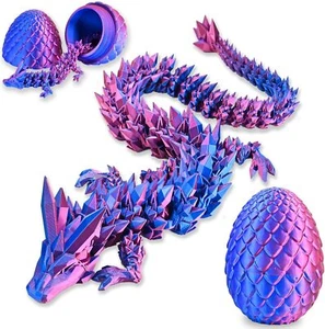 3D Printed Dragon Egg Full Articulated Dragon Egg Fidget Toy Desk Office Decor - Picture 1 of 15