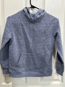 New Boy's Cat & Jack Hoodie Sweatshirt Ultra Soft Lining Marled Blue Small 6/7 - Picture 1 of 4