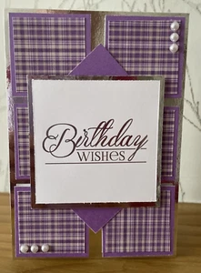 Handmade A6 Contemporary Themed Birthday Card - Picture 1 of 3