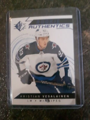 2018-19 Upper Deck SP Rookie Authentics Kristian Vesalainen RC Card# 127 - Image 1 of 2