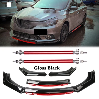 For Infiniti Q70 Q70L Front Bumper Lip Body Kit Splitter Spoiler Gloss Black Foto 1 de 4