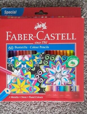 Lápices De 60 Colores Faber-Castell. Nuevos Pero En Caja • 5.68€