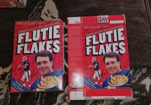 Lot of 2 Cereal Box 1999 FLUTIE FLAKES 20 oz NOS SEALED - Picture 1 of 7
