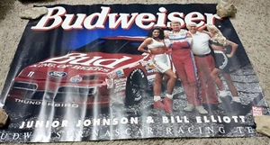 Póster Junior Johnson & Bill Elliot Budweiser Nascar Racing Team 20" X 28" - Imagen 1 de 4