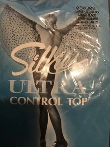 Ultra Control Top Black Sheer Tights New In Packet - Picture 1 of 4