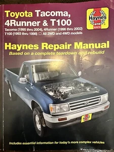 Toyota Tacoma (1995-2004), 4 Runner (1996-2002)& T100 (1993-1998) Haynes Repair - Picture 1 of 6