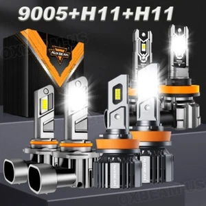 AUXBEAM CANBUS LED Headlight & Fog Bulbs Combo 6500K For Toyota Camry 2007-2014 - Picture 1 of 12
