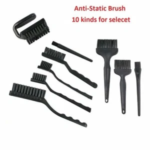 10 Arten schwarz Kunststoffgriff ESD antistatische Bürste für Leiterplatte Reparatur Reinigung - Bild 1 von 14
