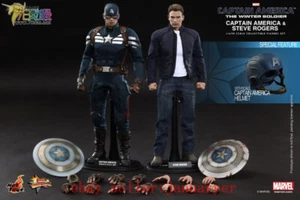 Hot Toys Mms243 1/6 Capitán América El Soldado de Invierno Stealth y Steve Rogers - Imagen 1 de 9