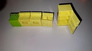 Vintage 70er Jahre Fisher Price Puppenhaus Möbel Küche Hong Kong HK Lot - Bild 1 von 5