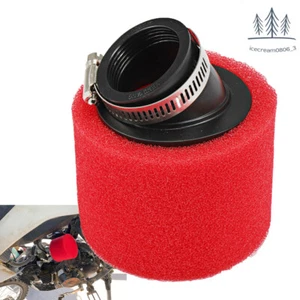 Red Foam Air Filter Cleaner For 70 110 125cc ATV Mini Motocross Dirt Pit Bike - Picture 1 of 11
