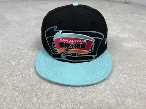San Antonio Spurs Hat Cap Mens Black Fitted 7 3/4 Hardwood Classics - Picture 1 of 16