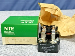 NTE Electronics...R04-11A30-240...Coil 240V...50/60 Hz...Open Frame Relay - Picture 1 of 3