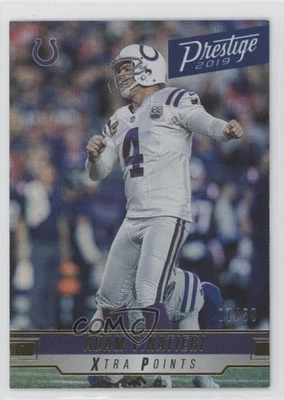2019 Panini Prestige Xtra Points Gold /50 Adam Vinatieri #94 - Image 1 of 2
