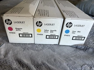 HP 202x Laserjet Cyan Yellow Magenta  High Yield Toner Cartridge 3 Pack - Image 1 of 3
