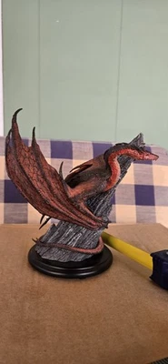 WETA MINI El Hobbit El Señor de los Anillos Smaug 1:10 Resina Estatua Modelo Juguete Cos Foto 1 de 4