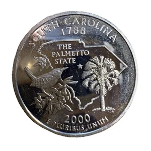 2000-S South Carolina State Quarter, 90% Silver Proof, #K10546 - Picture 1 of 2