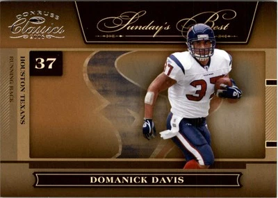 Donruss Classics Sunday's Best Silver #17 2006 Domanick Davis/250 - FB Foto 1 de 2