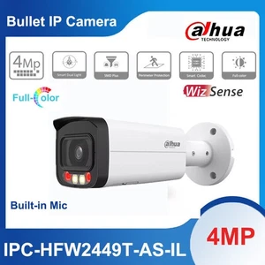 Cámara IP Dahua IPC-HFW2449T-AS-IL 4 MP SMD a todo color + WizSense POE micrófono incorporado - Imagen 1 de 13