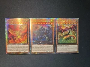 God Cards Set - Slifer, Obelisk, Ra - Quarter Century Rare RA03-EN137, 230,241 - Bild 1 von 4
