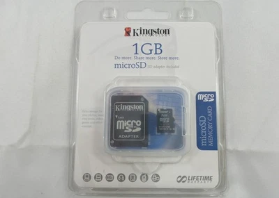 Kingston 1GB Micro SD Memory Card (SDC/1GBFE) - Image 1 of 2