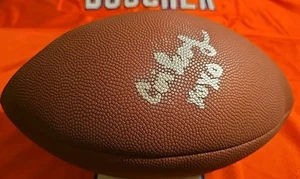 Autografiado Wilson NFL Fútbol Firmado Autógrafo Desconocido - Imagen 1 de 3