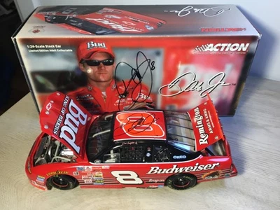2X Firmado 1:24 Dale Earnhardt Jr #8 BUD RICHMOND 2000 NOVATO AUTOGRAFIADO NASCAR Foto 1 de 4