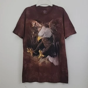The Mountain Eagle 100% Baumwolle Batik Braun Kurzarm T-Shirt M - Bild 1 von 10