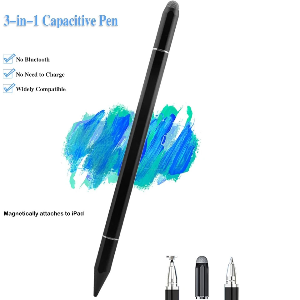 Touch Screen Pen Stylus Drawing Universal For iPhone iPad Samsung Tablet Phone - Image 1 of 1