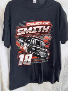 Camiseta Chandler Smith NASCAR #18 KBM L Negra Fruit of the Loom Racing Tee - Imagen 1 de 4