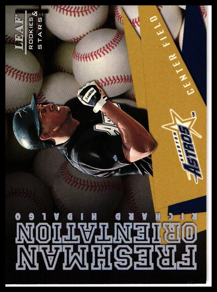 1998 Leaf Rookies & Stars #9 Richard Hidalgo Freshman Orientation #/5000 - Image 1 of 2