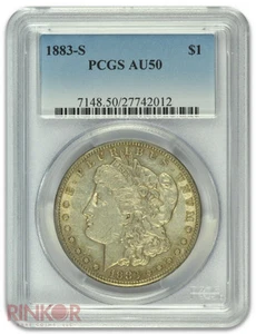 1883-S $1 Morgan Dollar PCGS AU-50 - Picture 1 of 3