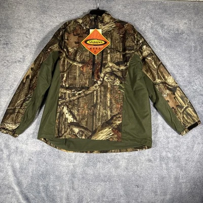 Yukon Gear NWT Jacket Mens XL Green Camo Mossy Oak Breakup Infinity 1/2 Zip - Image 1 of 4