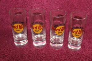 4 Hard Rock Cafe Shot Glasses - Hollywood - Picture 1 of 5
