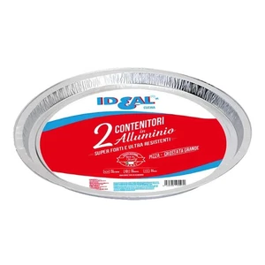 Envase Tarta Aluminio Redondo Ideal Ø 31,4cm 2pz LIONCART - Molde Pizza - Imagen 1 de 4