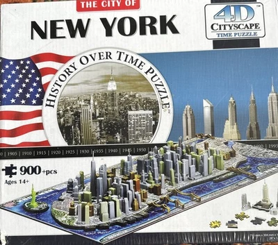 New York City Skyline Time Puzzle 4D Cityscape History Over Time NEW - SEALED - Image 1 of 4