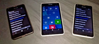 Tre Smartphone Microsoft LUMIA 550 e 535 - Immagine 1 di 2