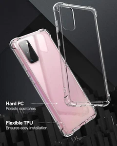 For Samsung Galaxy S20 Plus Ultra Bumper Case Clear Cover ShockProof Skin New - Picture 1 of 20