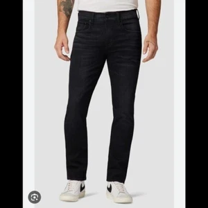 Hudson Bryon Jeans NEW 35X33 Slim Straight Black Ripped Distressed - Picture 1 of 8