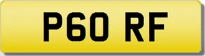 RF INITIALS  Private CHERISHED Registration Number Plate  ORF - Picture 1 of 1