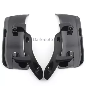 Black Wind Side Wing Windshield Air Deflector For Harley Road Glide 2015-2020 - Bild 1 von 12